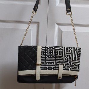 Popinjay Quilted Foldover Shoulder Purse New With Tag